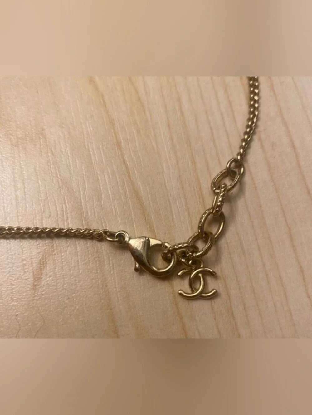 CHANEL Black Heart Pendant Necklace